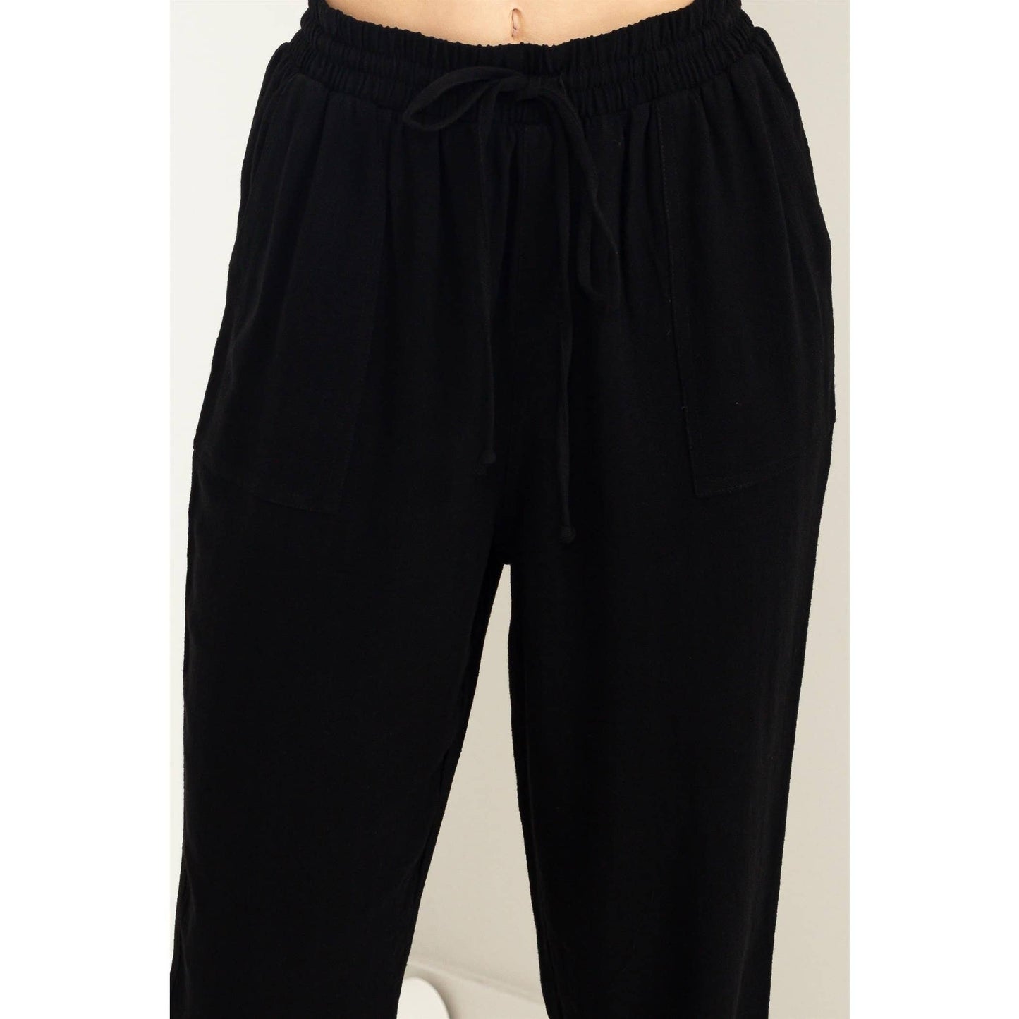 Laid-Back High-Rise Joggers: Tropical Peach