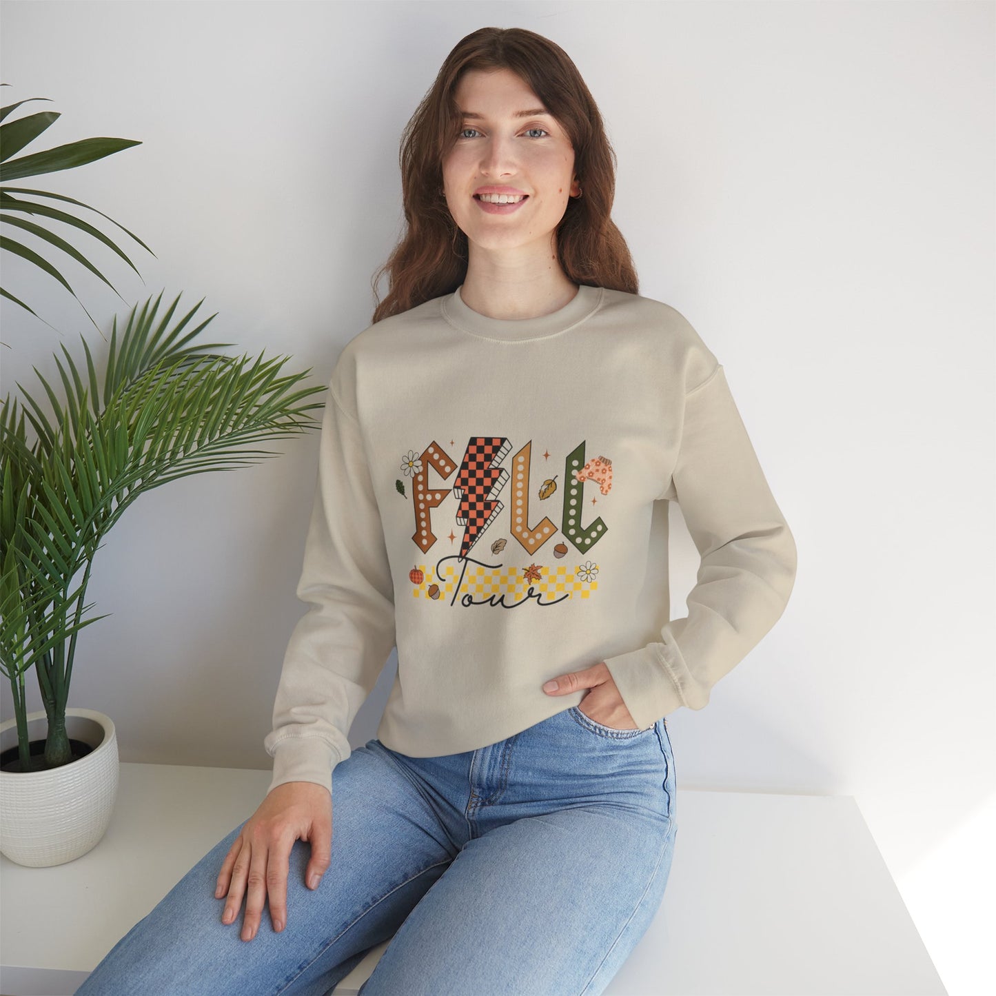Fall Tour Retro Crewneck Sweatshirt - Unisex Heavy Blend™