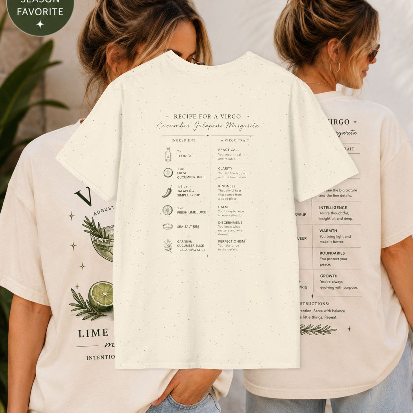 Virgo Cucumber Jalapeño Margarita T-Shirt