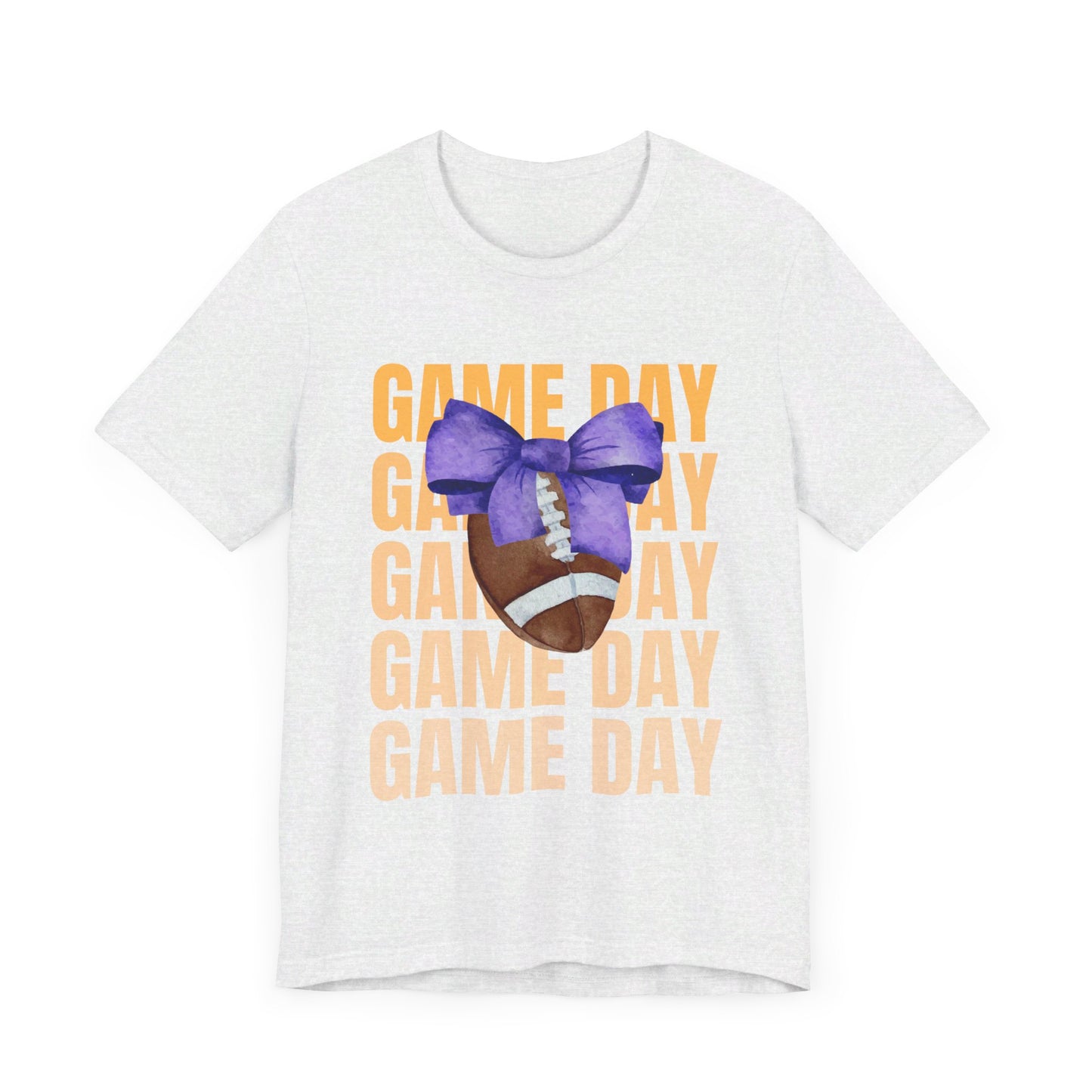 Purple and Gold Unisex Football Themed Fall Game Day Shirt