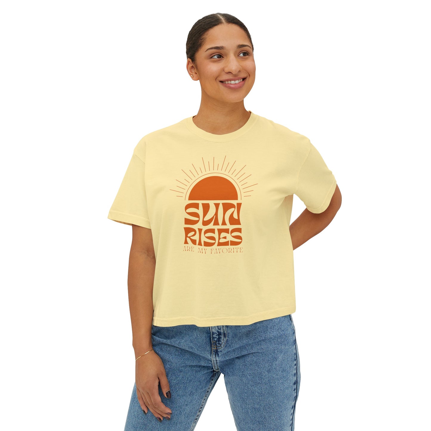Women's Sunrise Boxy Tee-Shirt