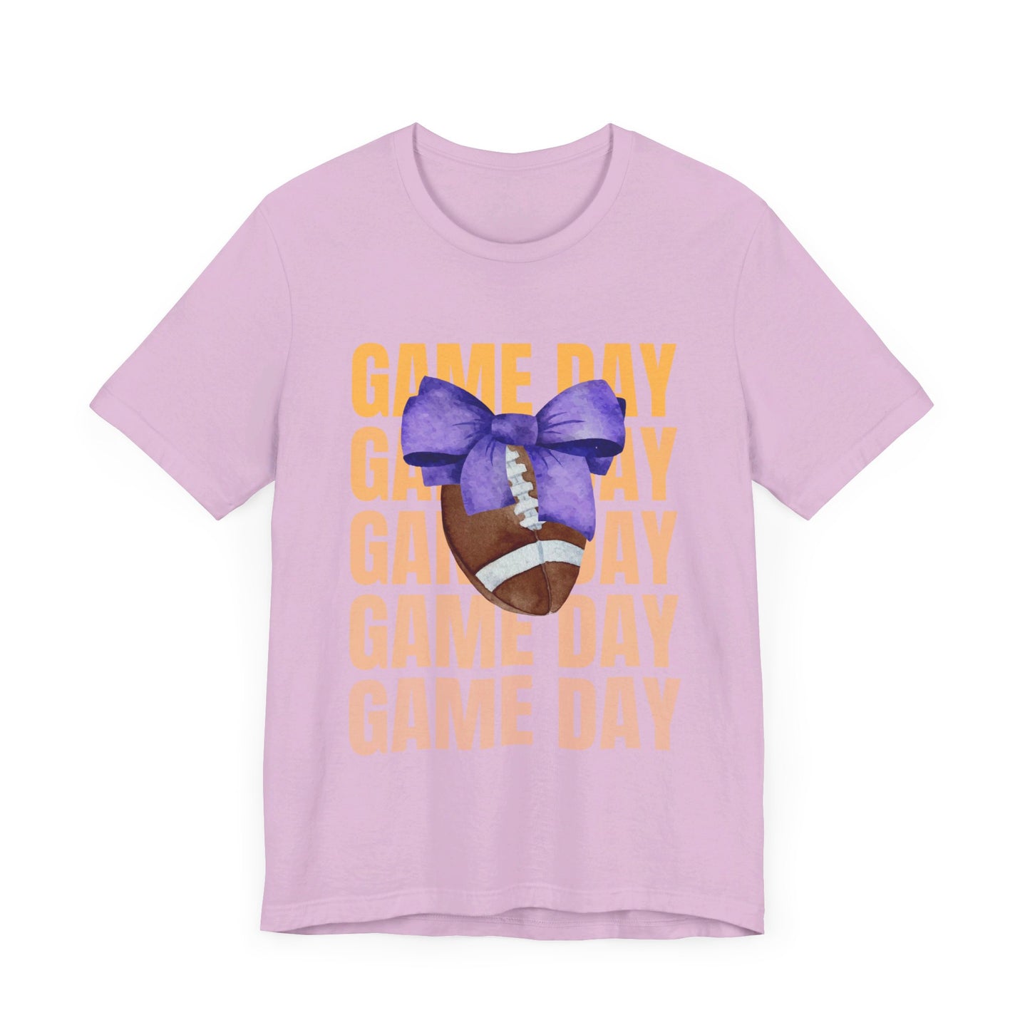 Purple and Gold Unisex Football Themed Fall Game Day Shirt