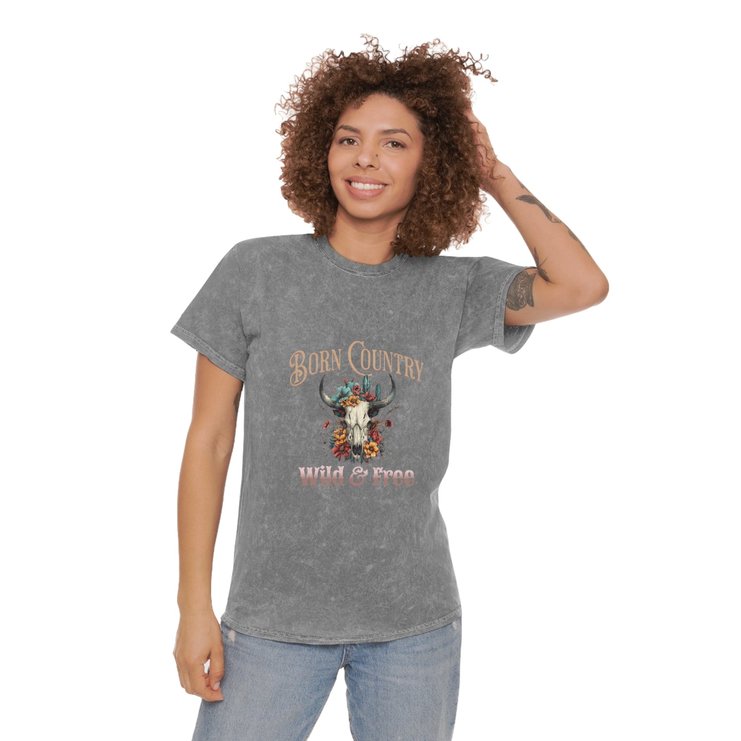 Born Country Unisex Mineral Wash T-Shirt