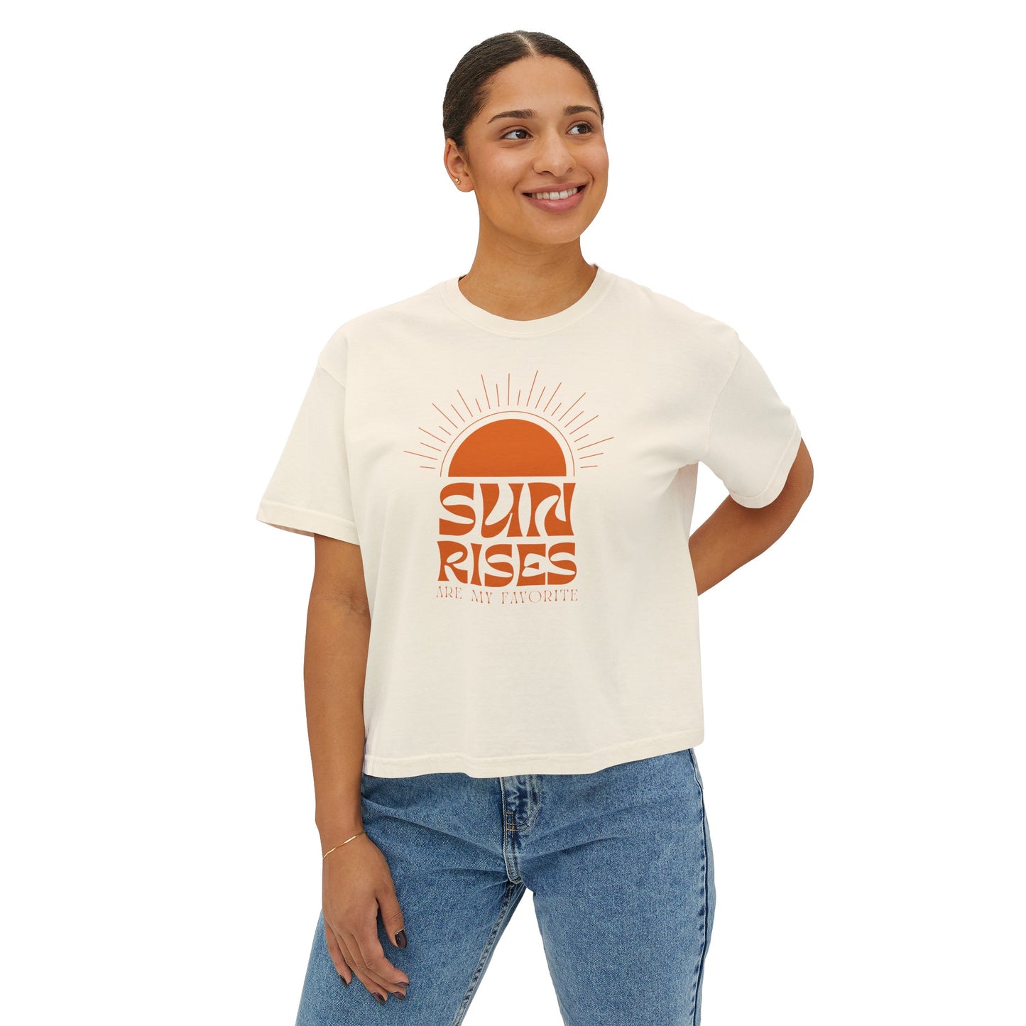 Women's Sunrise Boxy Tee-Shirt