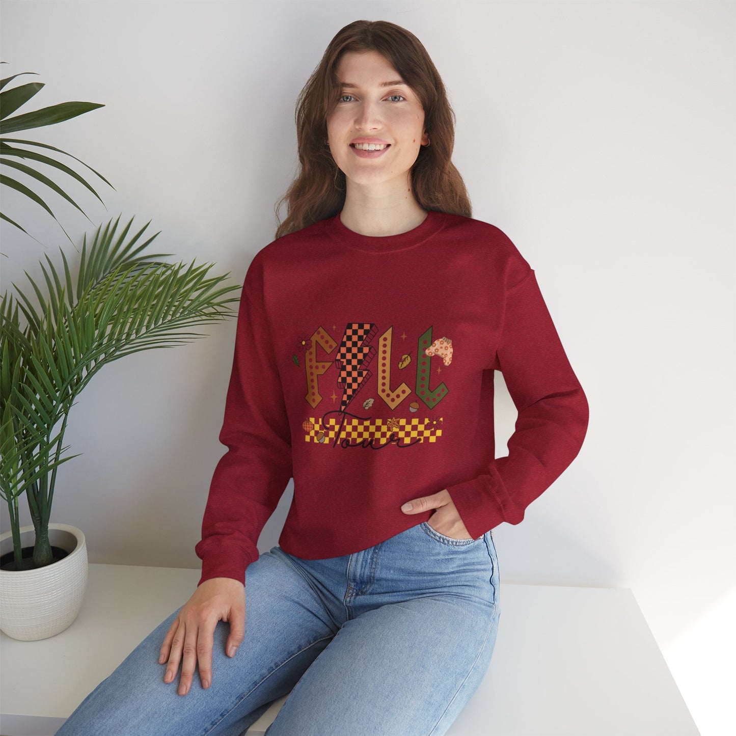 Fall Tour Retro Crewneck Sweatshirt - Unisex Heavy Blend™