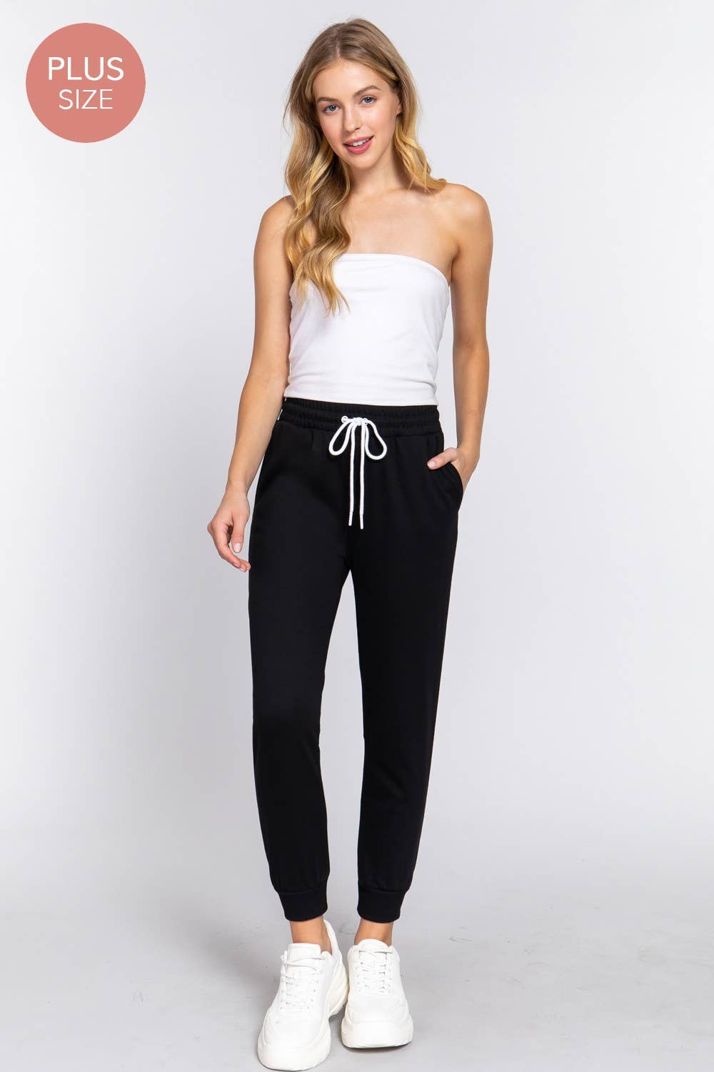 Navy Blue French Terry Fleece Long Jogger Pants