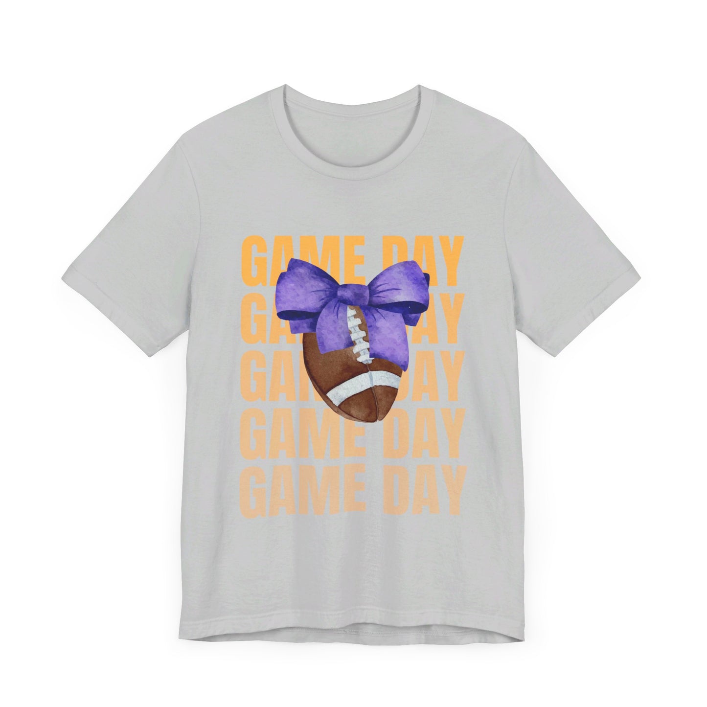 Purple and Gold Unisex Football Themed Fall Game Day Shirt