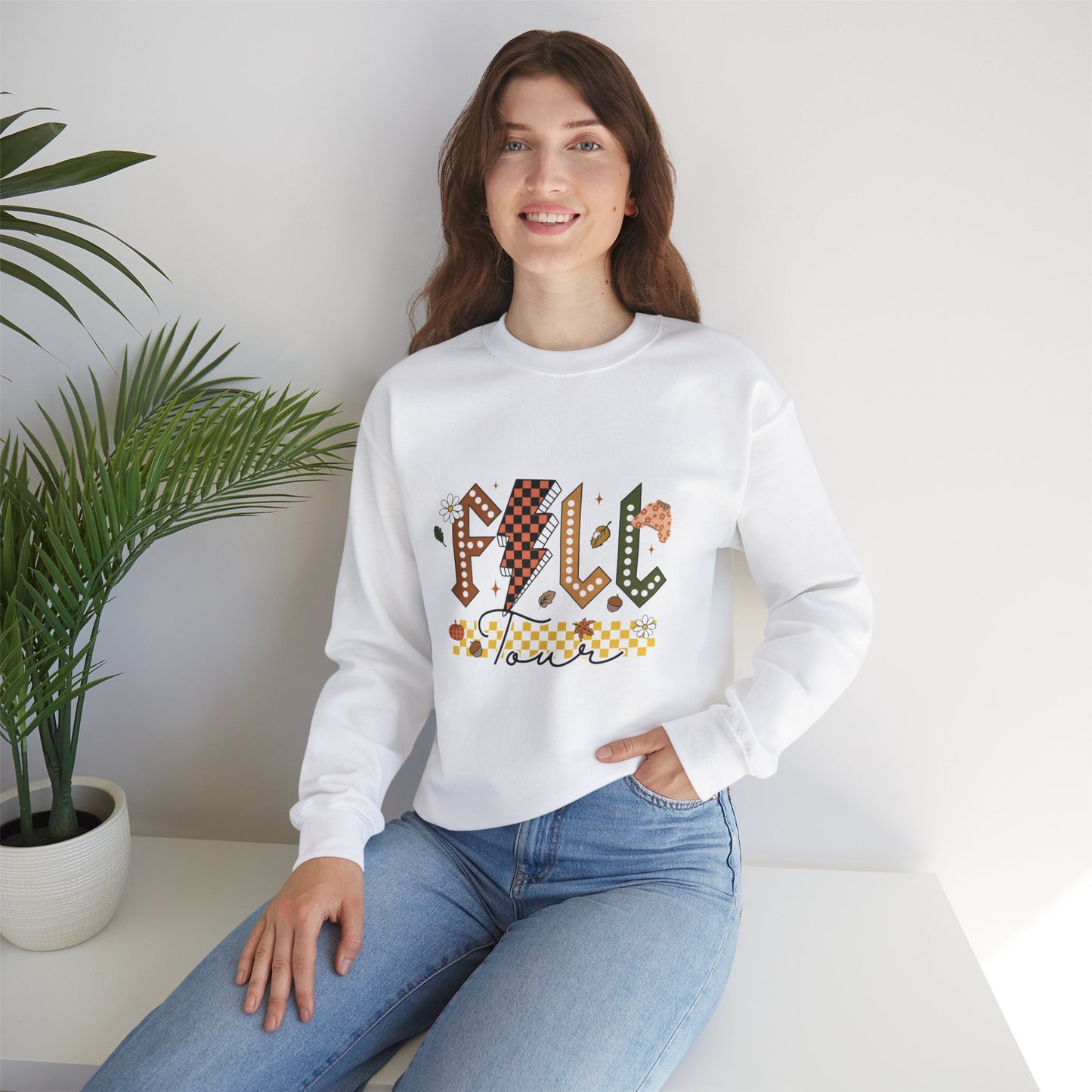 Fall Tour Retro Crewneck Sweatshirt - Unisex Heavy Blend™