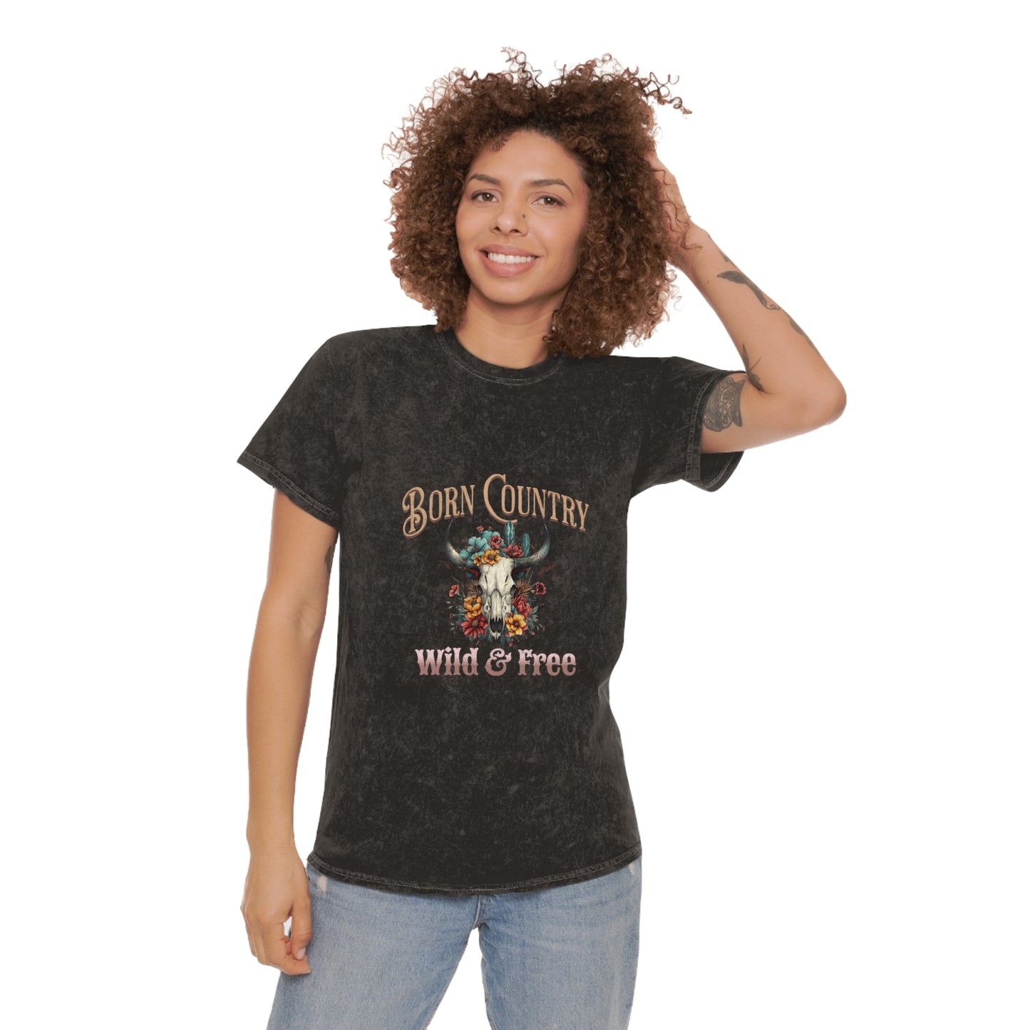 Born Country Unisex Mineral Wash T-Shirt