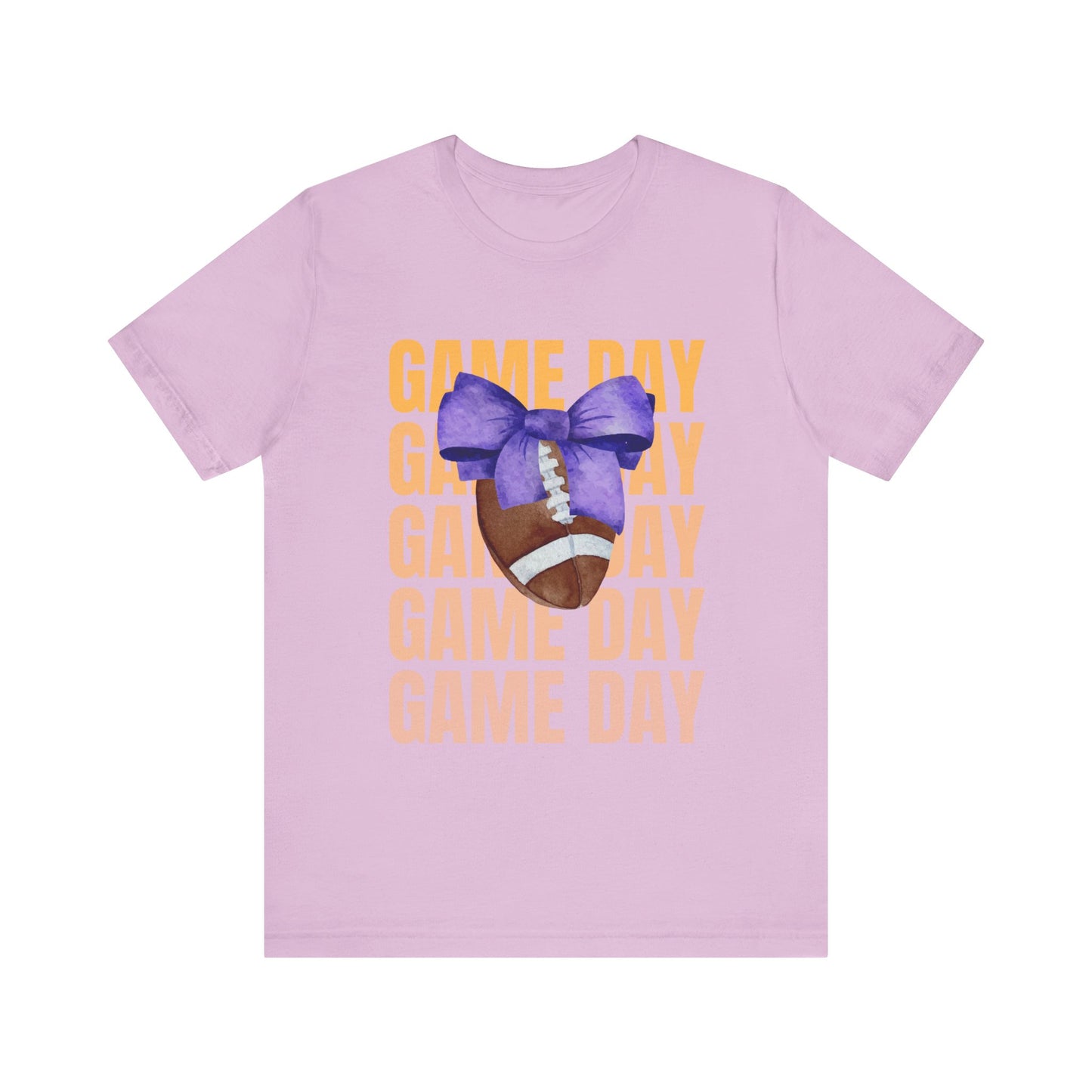Purple and Gold Unisex Football Themed Fall Game Day Shirt