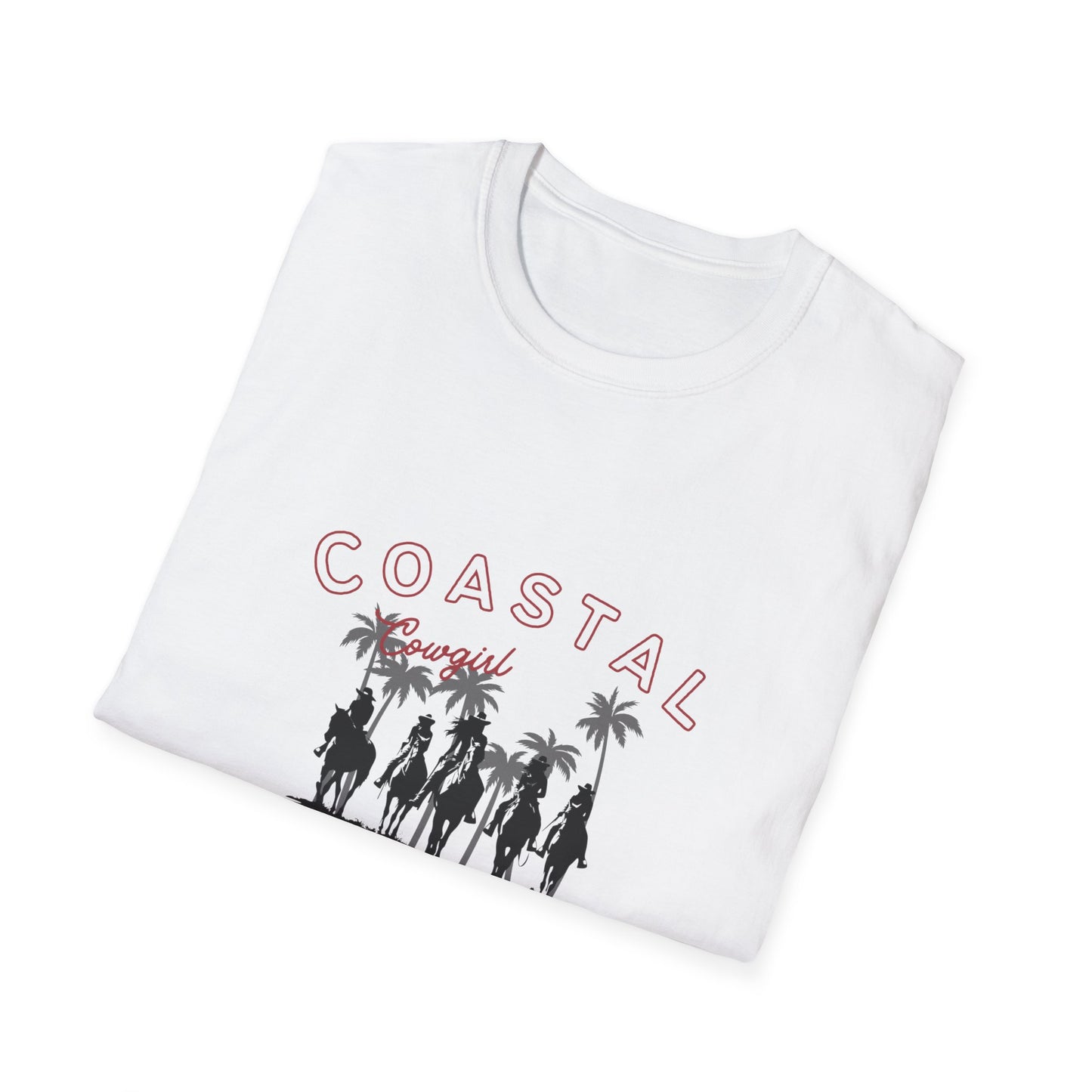 Coastal Cowgirl Softstyle T-Shirt, Women's Cowgirl, Western, Southern, Summer Shirt