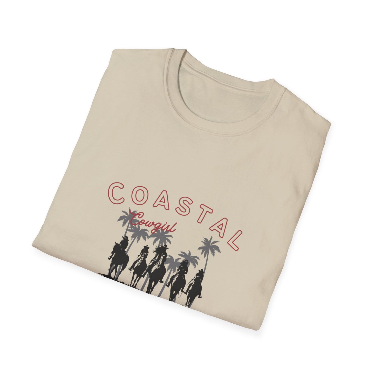 Coastal Cowgirl Softstyle T-Shirt, Women's Cowgirl, Western, Southern, Summer Shirt