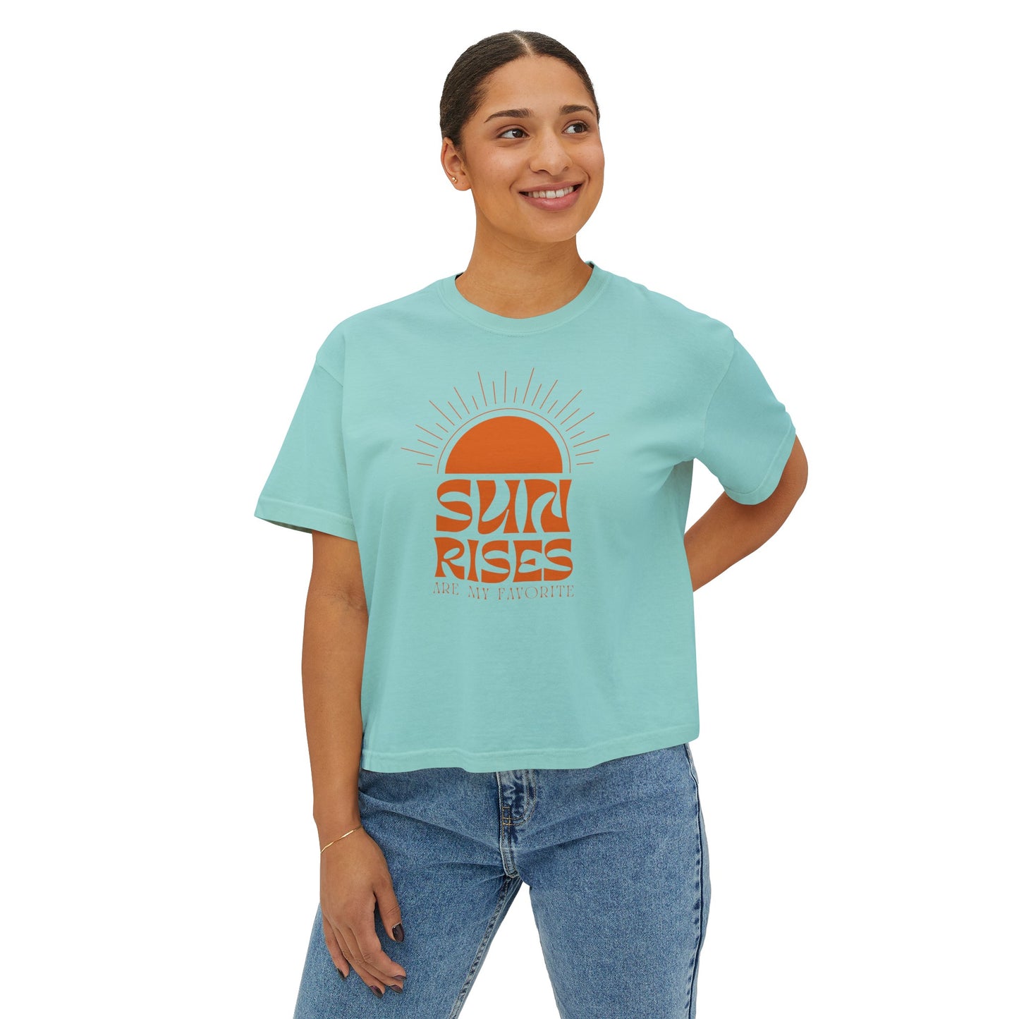 Women's Sunrise Boxy Tee-Shirt