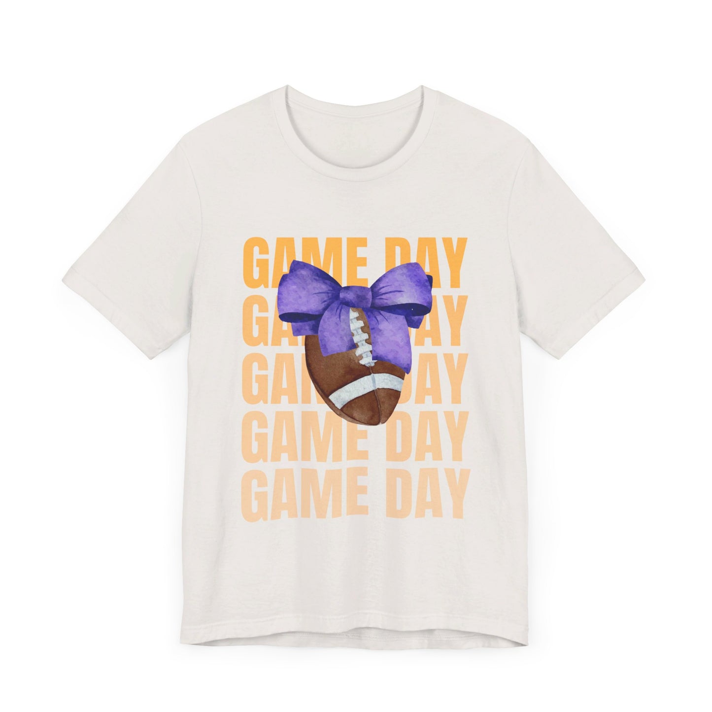 Purple and Gold Unisex Football Themed Fall Game Day Shirt