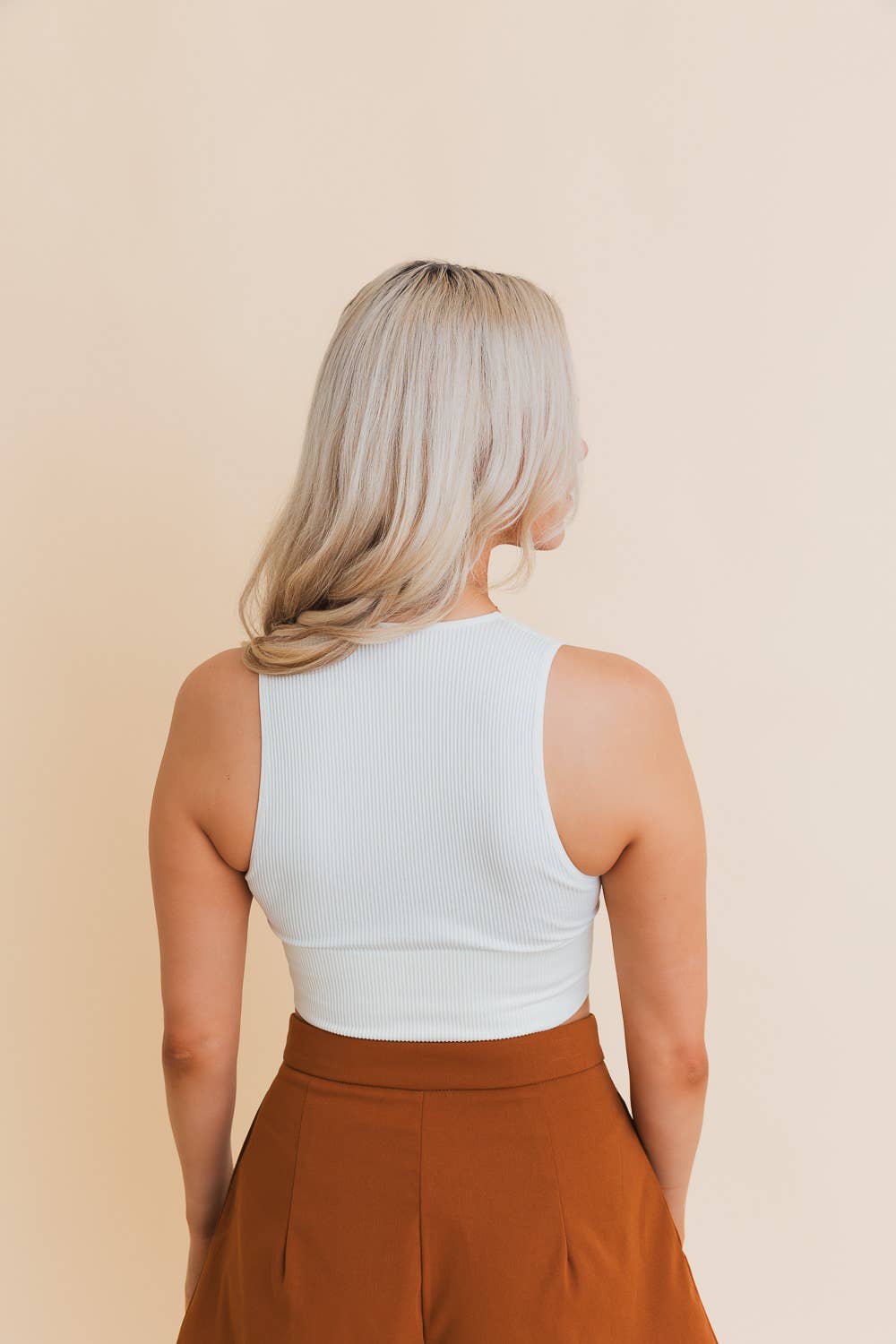 Everyday Ribbed Crop Top - Basic & Beautiful - Ivory