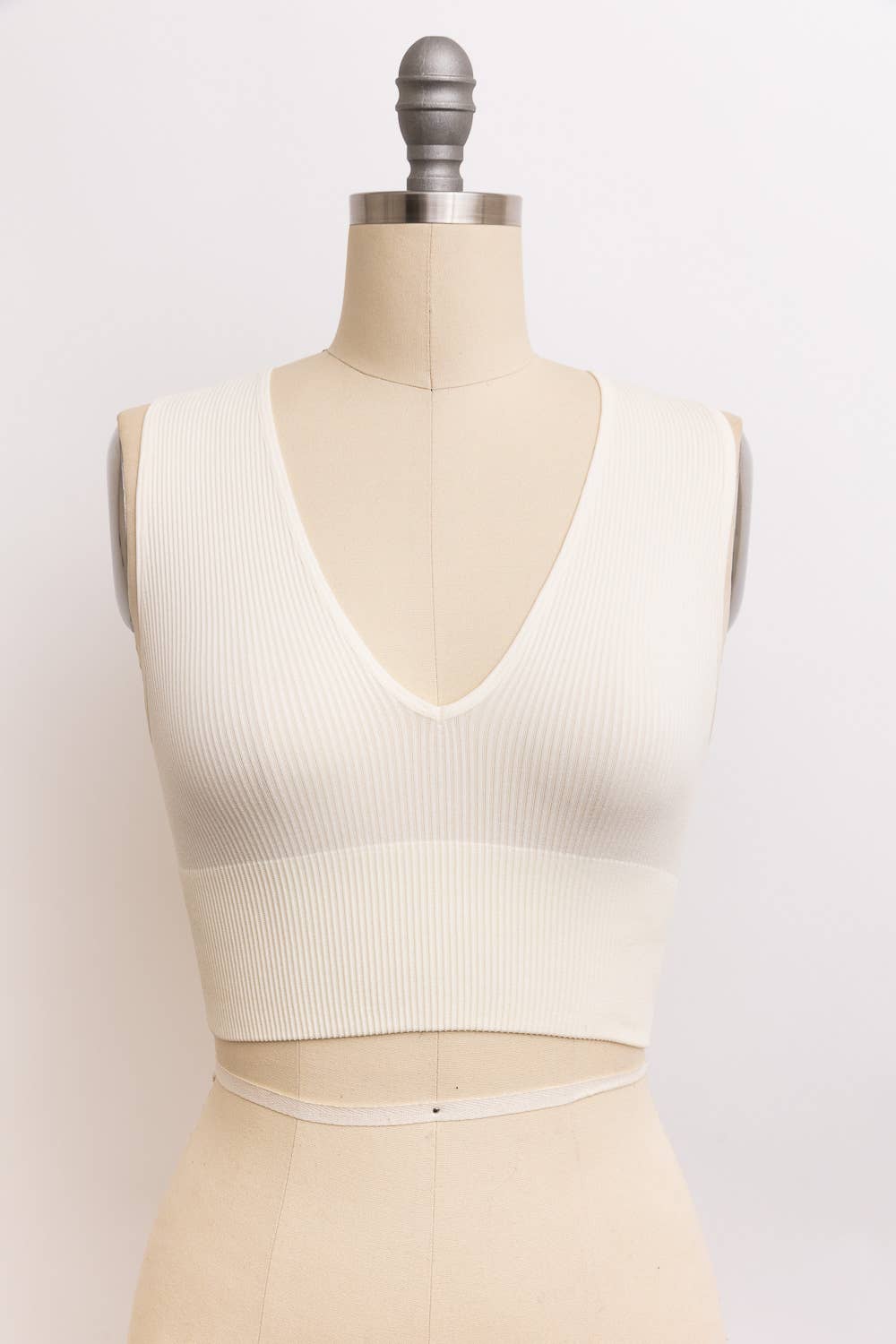 Everyday Ribbed Crop Top - Basic & Beautiful - Ivory