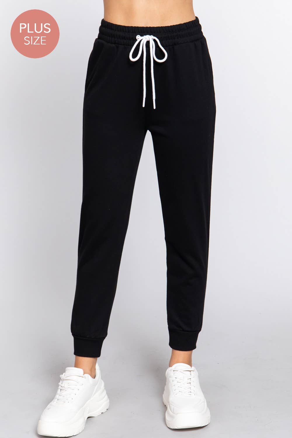 Navy Blue French Terry Fleece Long Jogger Pants