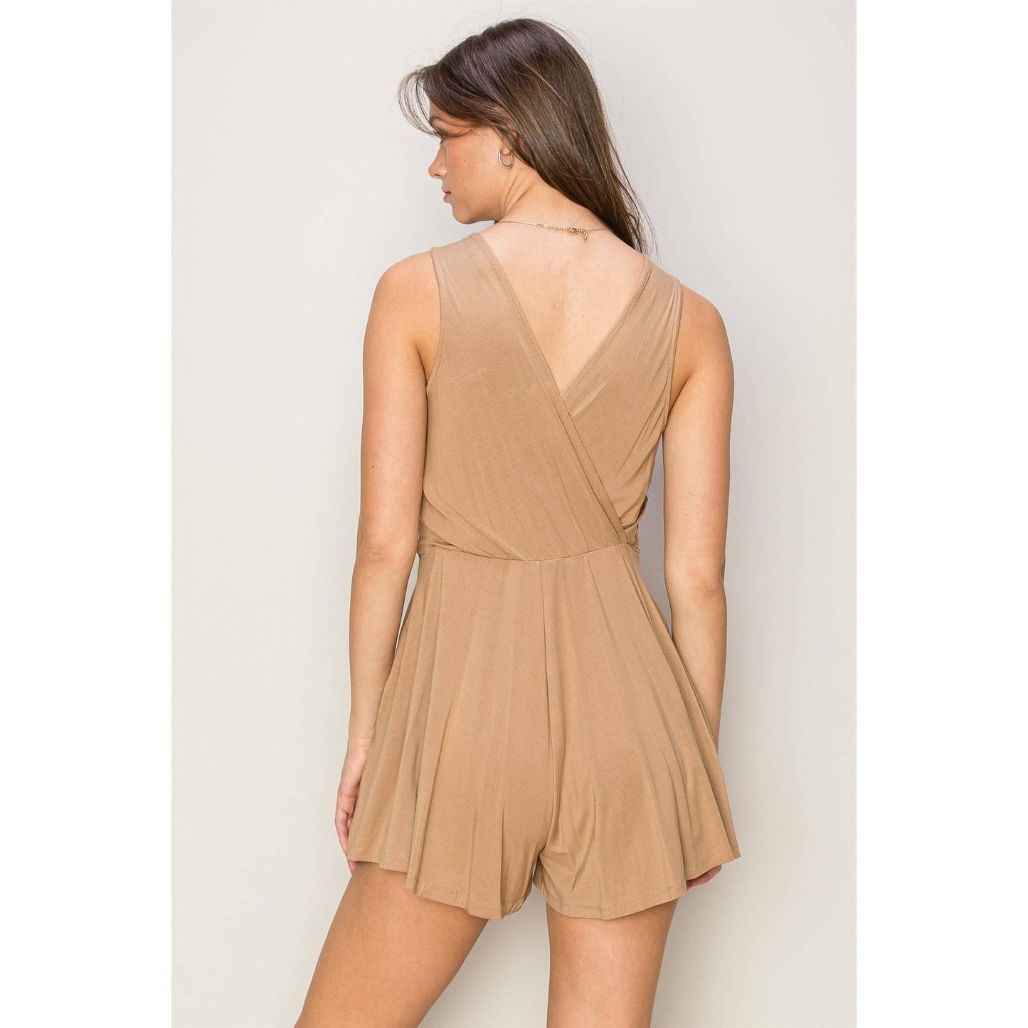 Tan/Taupe Sleeveless Romper