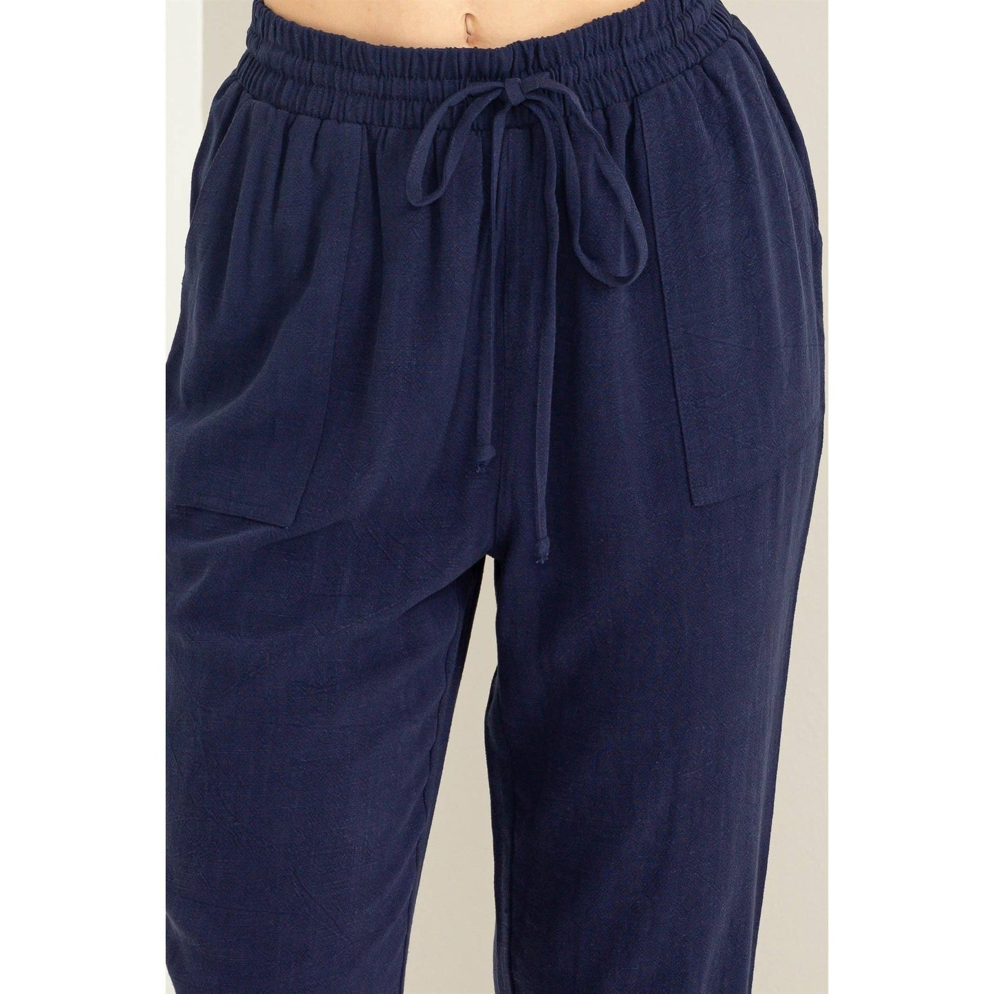 Laid-Back High-Rise Joggers: Tropical Peach