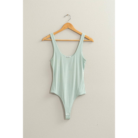 Mint Scoop Neck Bodysuit Tank