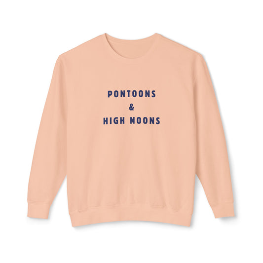 Pontoons and High Noons Unisex Lightweight Crewneck Sweatshirt