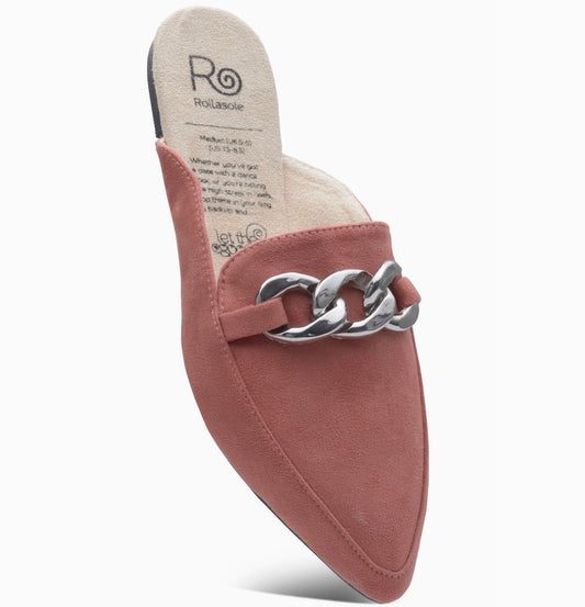 Blush Backless Loafer Slide